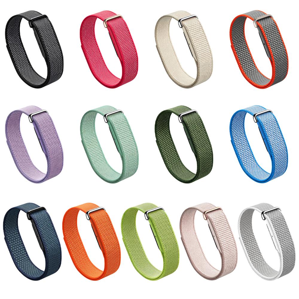 2PC Official Band for Google Fitbit Air Sport Nylon Braided Watch Strap Ultra-Slim Loop Wristband for Fitbit Air Correa Bracelet