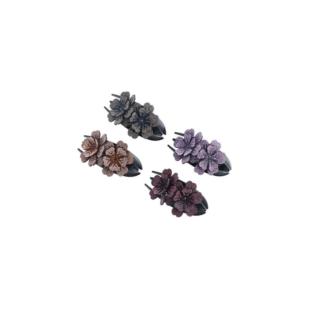 Resin Korean Style Hairpin Rhinestone Duckbill Clip Flower Hair Clip Female Hair Accessories