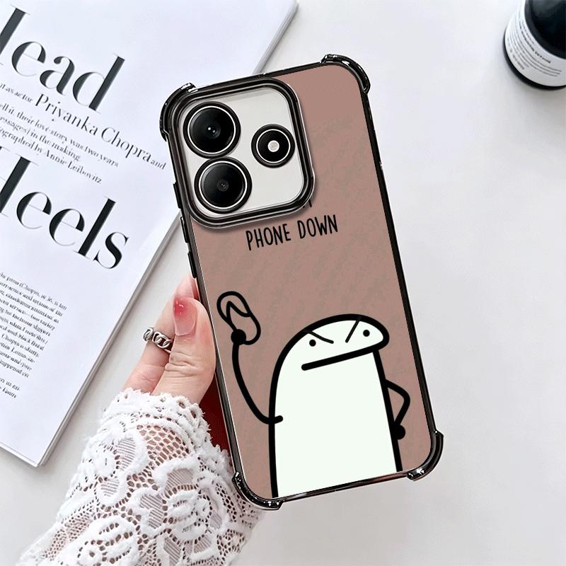 Смешной чехол с покрытием «Не трогай мой телефон» для Xiaomi Redmi Note 14 15 Pro Plus 13 12 11 11S 11T 10 9S 9 5G, противоударный Aira