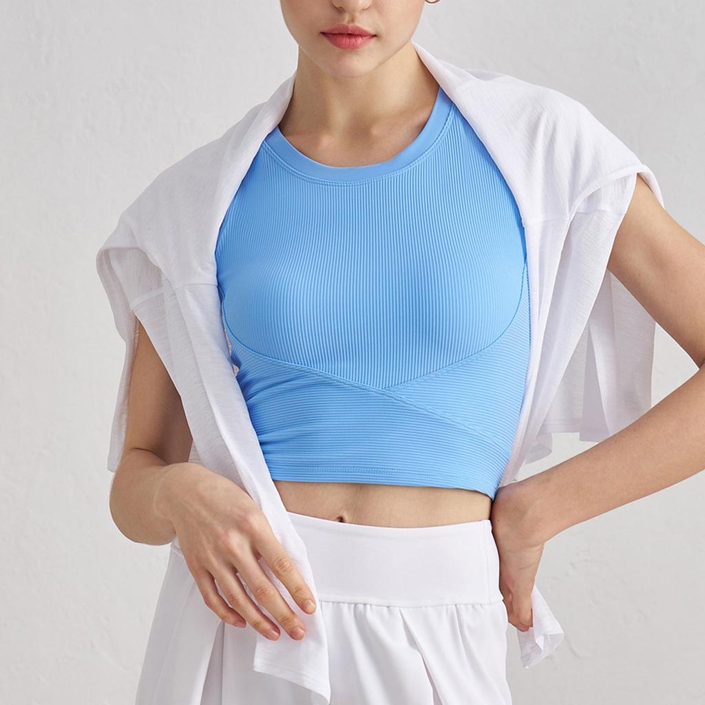 Fixed Cup Sports Vest One-piece Tight Slimming Fitness Bra I-shaped Beautiful Back Yoga Underwear For Women