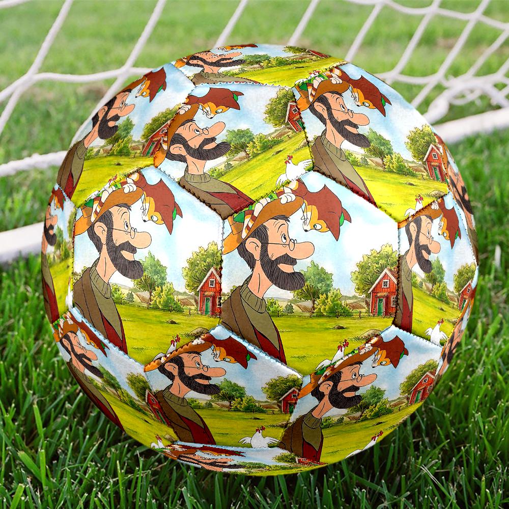 Pettson and Findus Theme Size 5 Soccer Ball, Suitable for Both Indoor and Outdoor Matches, a Gift Suitable for Everyone.