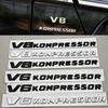 3D АБС Хром Черный Авто Стайлинг V8 V6 Kompressor Логотип Крыло Боковая Наклейка Шильдик Наклейки Для Mercedes Benz G63 G500 S500 S680 GT