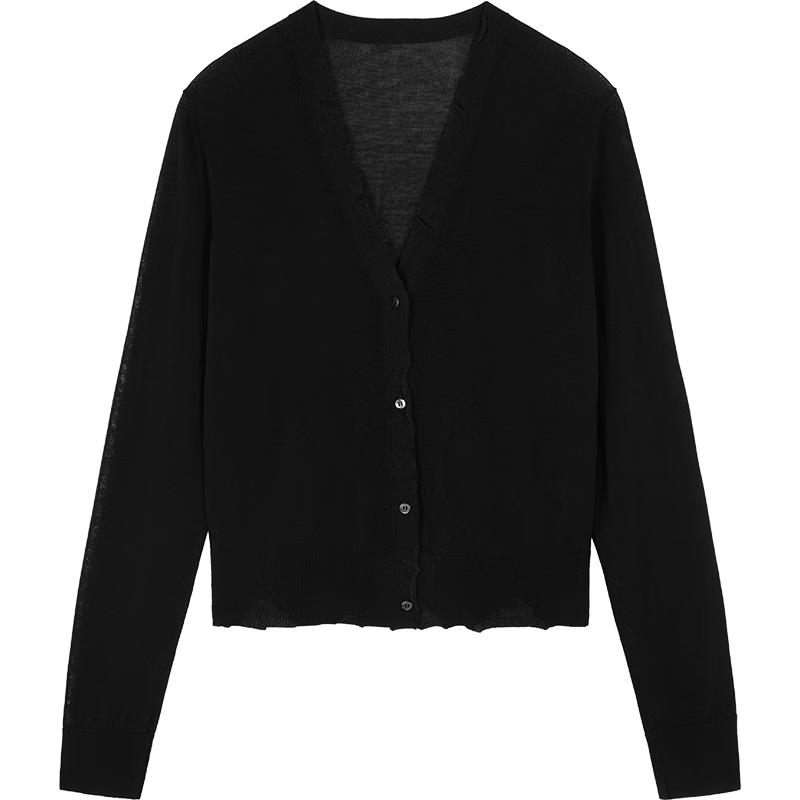JNBY 2025 Spring V-Neck Slim Fit Cardigan