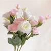 27.5 Inch Artificial Lisianthus Silk Flowers for Home Decor Wedding Bouquet Elegant Decoration