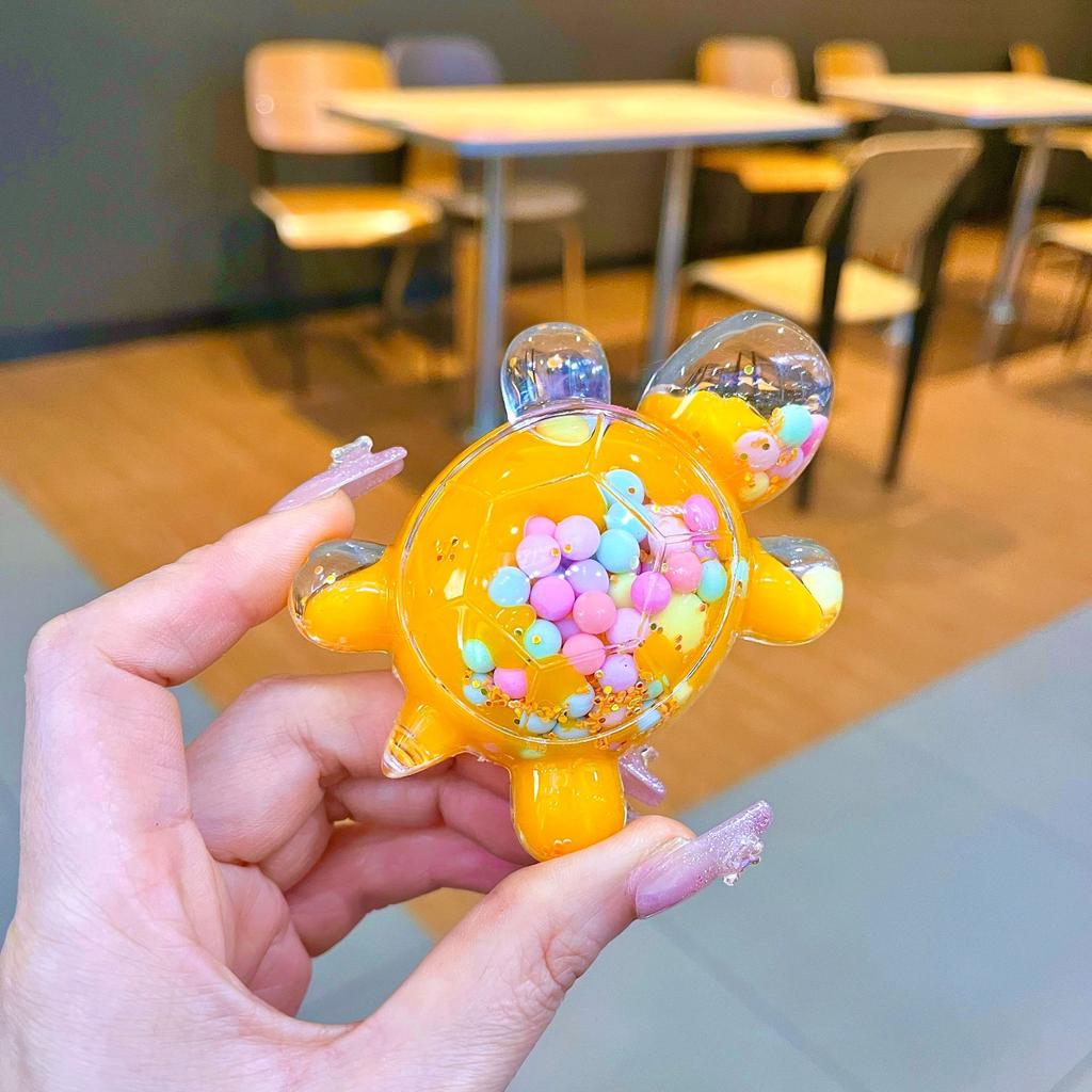 Diy Creative Table Toy Gift with Luminous Sand, Dazzling and Sparkling Turtle Ornaments