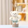 Miniature Cuddly Plush Rompers Bear Doll Keychain For Kid Gift Collect And