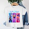 Девочка K-pop Охотник на демонов Мультяшная футболка Веселая Крутая футболка Летний топ