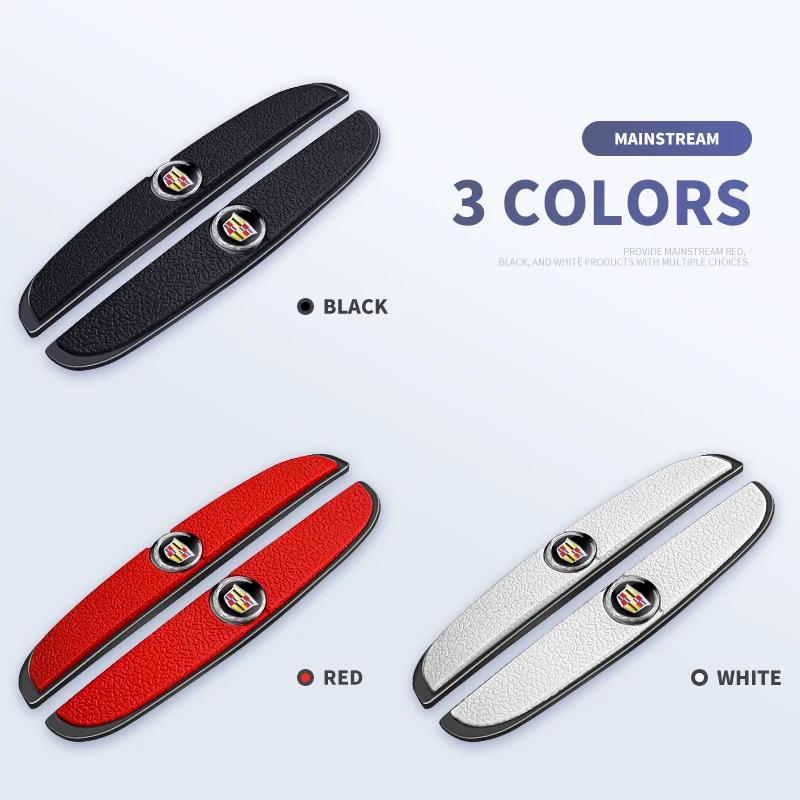 4Pcs Car Door Bumper Rubber Anti-collision Stickers For Cadillac Escalade Deville DTS ATS BLS CT4 CT6 CTS EXT SLR SRX XLR XT4