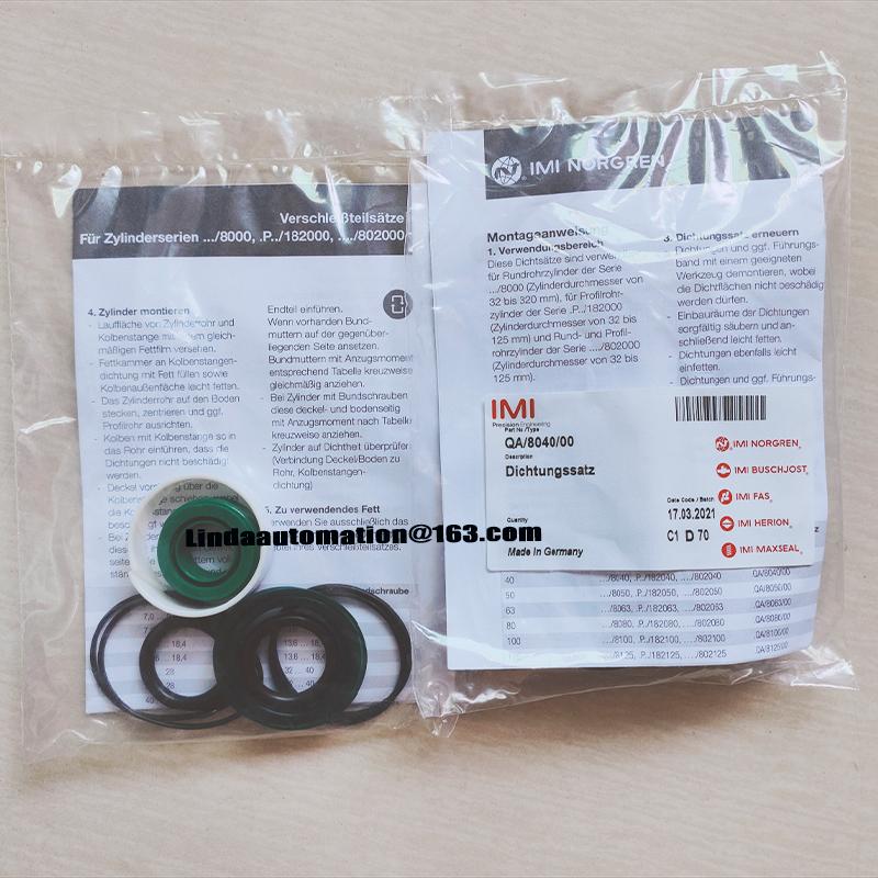 Original NORGREN QA/8100/00 8063/00 8125/00 Cylinder Repair Kit