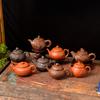 Purple Sand Teapot Large Relief Pot Xishi Tea Brewer Purple Sand Cinnabar Pot Household Kung Fu Tea Set
