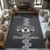 Manchester Customize Your Name Carpet Suitable for Balcony Dining Room Foyer Dormitory Anti-slip Rug Decorate Offices Best for Christmas