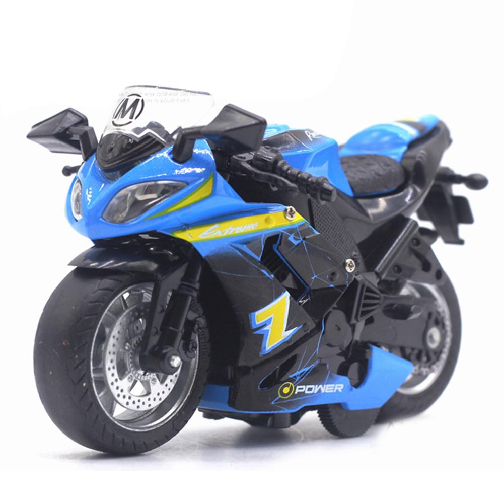 With Pull Music Motorcycle Model Learning Simulation Kids Toy