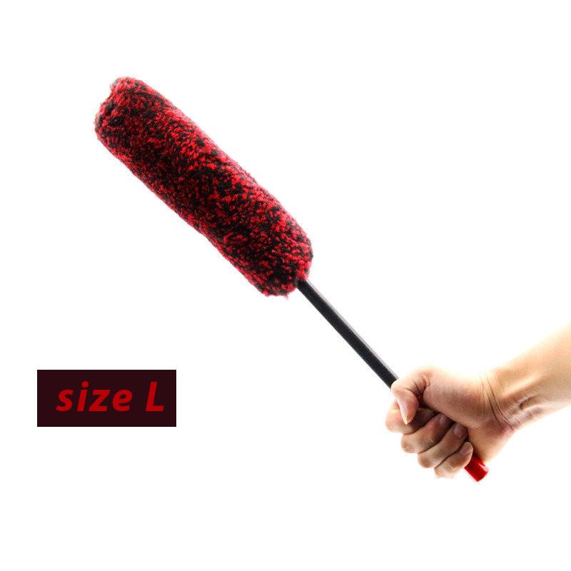 1/3pcs Wheel Woolies Plush Soft Alloy Wheel Cleaning Brush Car Detailing Brushes For Auto Motorcycle Maintenance Care Clean Tool