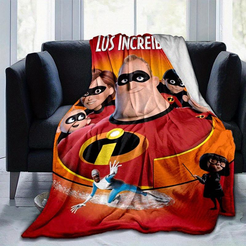 1pc The Increibles Printing Blanket - Soft, All-Season Throw for Living Room, Beroom,Personalize Gift with Aorable Cartoon Esign