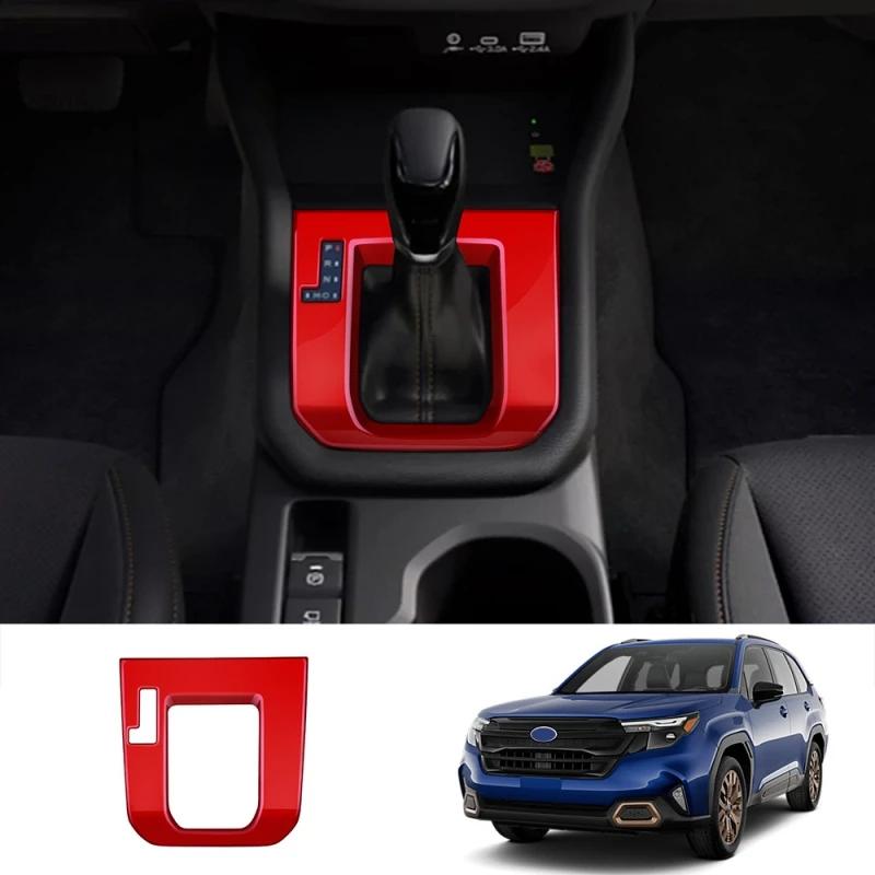 For Subaru Forester 2025 Abs 3d Partsbonfiber Center Conlose Gear Shift Panle Front Water Cup Holder Cover Interior