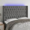VidaXL LED Headboard Bedroom Furniture Double Bed Accessory Head of Bed Frame Interior Dark Grey 3124383