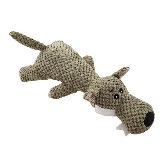 Плюшевые игрушки для собак для агрессивных любителей жевать Писклявые игрушки для собак для снятия беспокойства Прочные неразрушимые игрушки для жевания собак для игр и комфорта