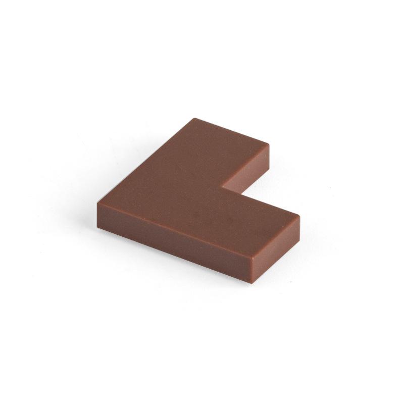 100pcs Matches DIY Build Brick Parts 14719 Tile 2 x 2 Corner Assembling Block Particle DIY Assmble Kid Puzzle Brain Toy Birthday Celebration Present