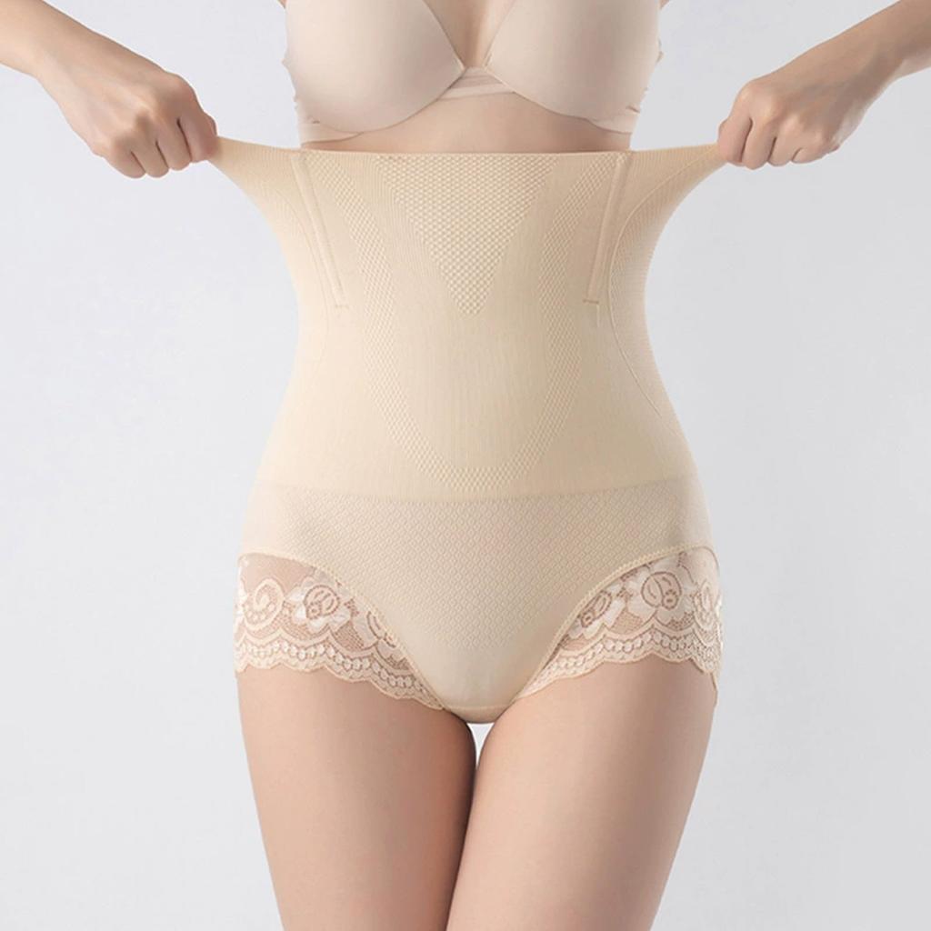 Женские утягивающие трусики с высокой талией, утягивающее нижнее белье, кружевное корректирующее белье, утягивающие трусы