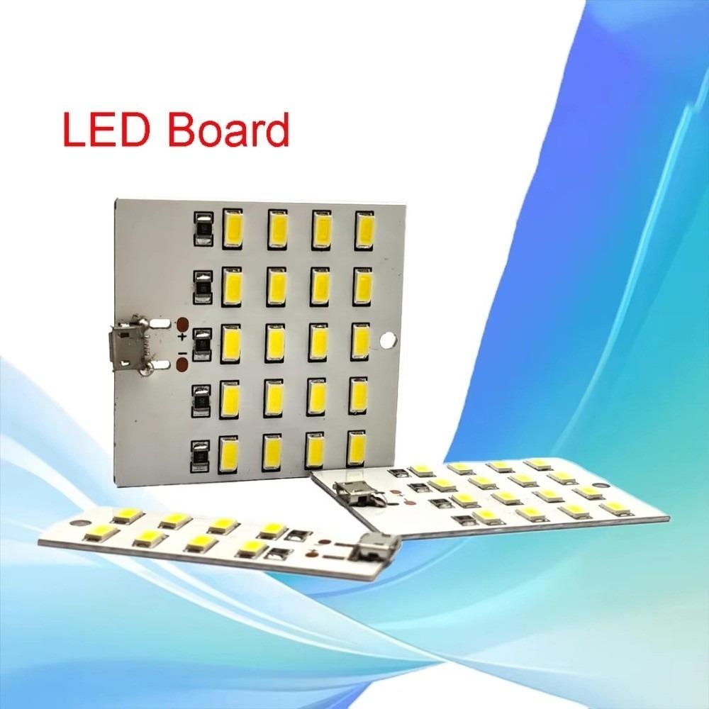 Высококачественная светодиодная панель 5730 SMD с 8/12/16/20 светодиодами 430 мА~470 мА, 5 В, белая подсветка, USB-светодиод, питание от сети, аварийное освещение