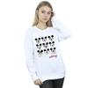 Disney Womens/Ladies Mickey Mouse Many Faces Sweatshirt
