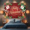 Latin Spanish Christmas party decor, "Feliz Navidad" photo backdrop, winter family banner supplies and more4785
