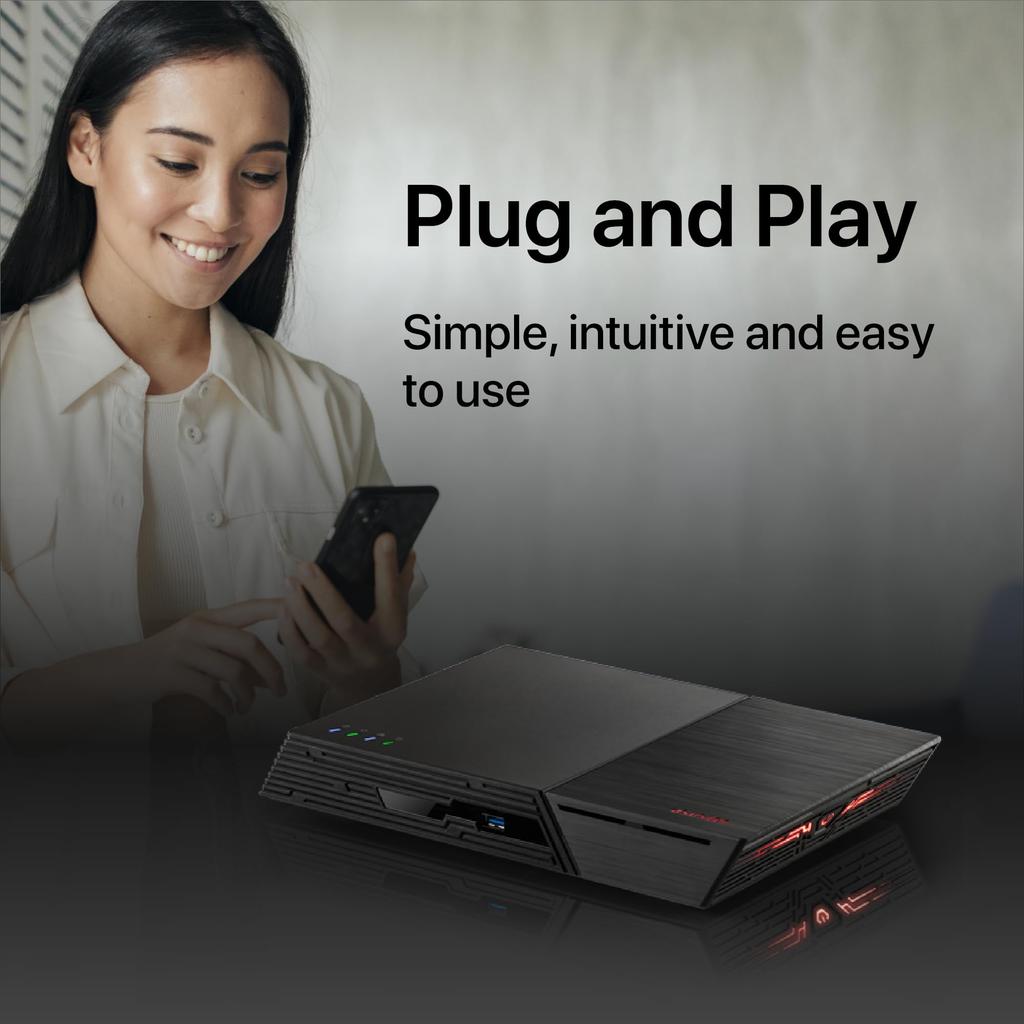 ASUSTOR ASUS Дочерний SSD NAS 6-отсековый FS6706T Flashstor 6 NvMe SSD слот Intel Celeron N5105 Четырехъядерный высокоскоростной порт DDR4 4 ГБ памяти HDMI оборудован