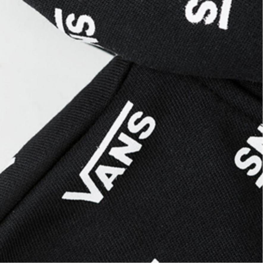 Vans Мужская толстовка с капюшоном на флисовой подкладке с логотипом, черная VN0A3QRXRS1