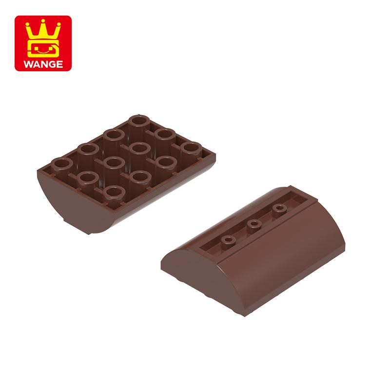 Нетоксичный 33 шт./Лот6191W110314W12X6Изогнутая Полукруглая спинка 12 Отверстий Строительный Блок Moc Цветные Аксессуары Совместимые с Кирпичами DIY Наборами