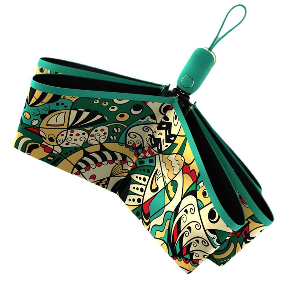 OLYCAT Automatic Compact Umbrella for Women - UV Protection, Rain or Shine Dual-Use, Portable Sunshade