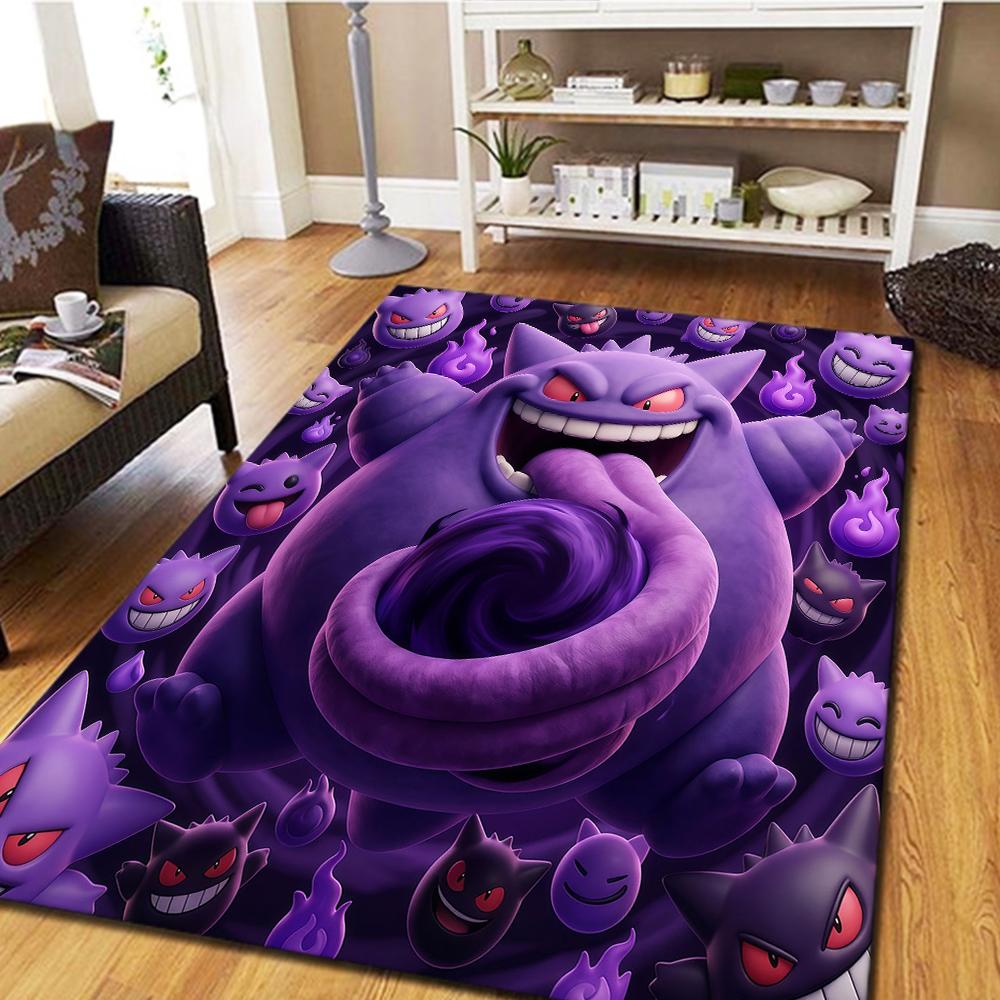 Cute Pokémon Floor Carpet, Cool Movie Themed Mat, Digital Printed Rug for Home Bedroom Decor, Play Mat -HYQ2