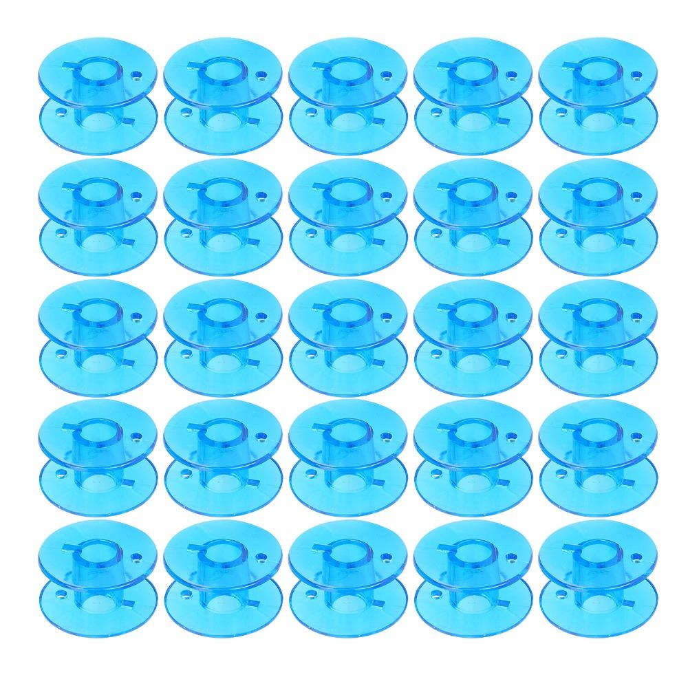 25pcs Plastic Plastic Spool With Organizer Replacement Bobbins DIY Sewing