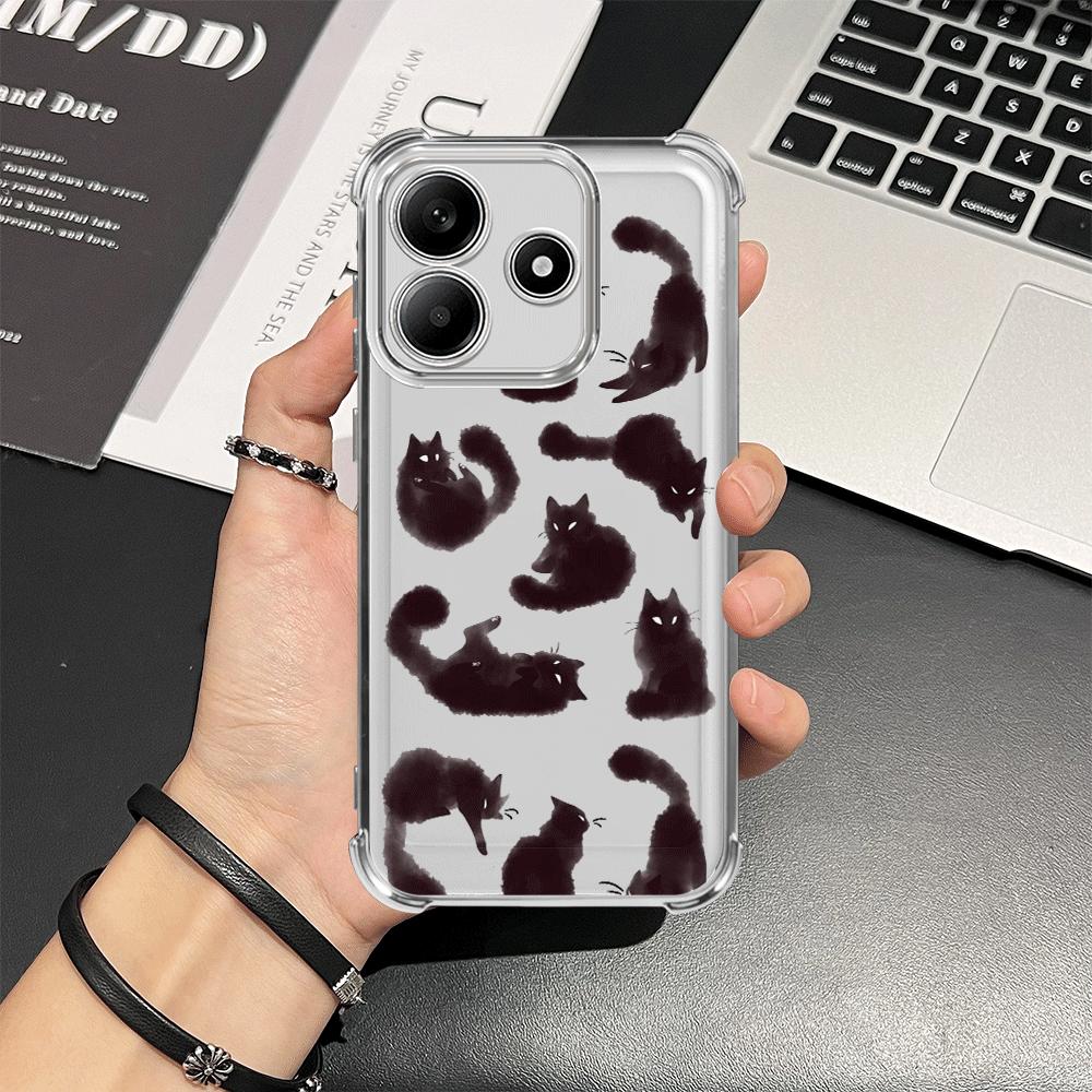 Чехол для Redmi Note 14 Pro Plus K80 9 Pro 11s 13C 10 Lite 11 Note 13 A3 A5 12 Чехол для телефона Мультяшный Китти