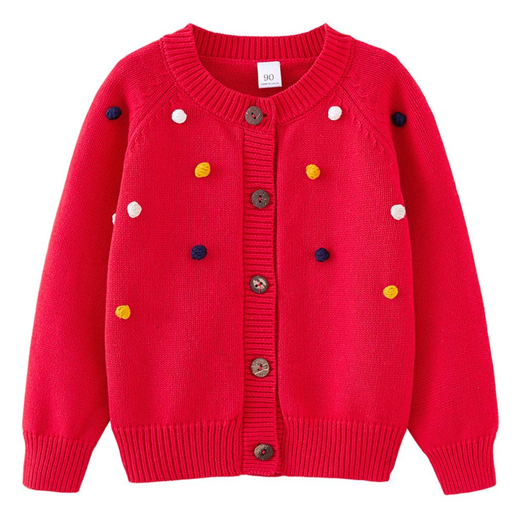 Children's Fashion Casual Cardigan Knitted Long Sleeve Top