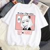 Футболка Loid Forger Yor Forger Anya Forger, футболка с рисунком манги, аниме Harajuku, кавайная футболка с рисунком для мужчин и женщин, рубашка