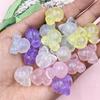 High Quality Mouse Head Luminescent Beads With Hole Acrylic Glitter Powder Gifts 20Pcs DIY Beading Accessory 19.3mm*19mm