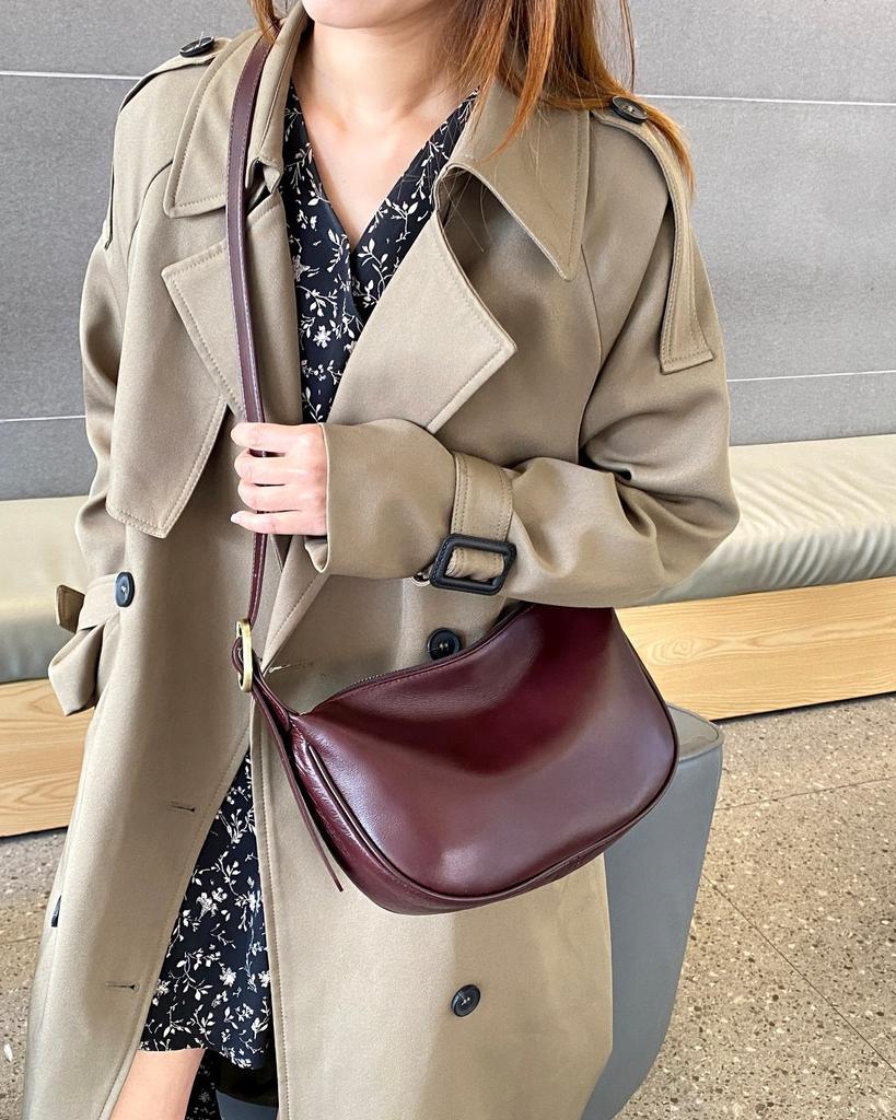 Кожаная женская сумка новая мода сумка-пельмень под мышкой ретро деловая сумка из коровьей кожи на плечо сумка-мессенджер женская сумка-седло