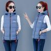 Down Cotton Vest Women Short Jacket Outer Wear Autumn Winter Fashion All-Match Plus Size Waistcoat Vests Woman