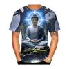 3D Print Buddha Shakyamuni Buddhist T Shirt Ancient India Spiritual Totem Streetwear T-shirts Summer Fashion Mens Clothing