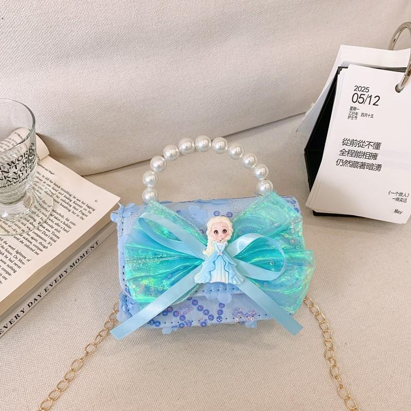 Элегантная маленькая женская сумка через плечо с бантом, модный ремешок-цепочка, универсальный кошелек для детей