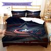 Columbus Blue Jackets Pattern Bedding Set Quilt Cover Pillowcase Home Decor Gift (1 * duvet cover + 2 * pillowcase, without core)