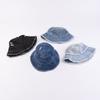 Washed Denim Fishermen Caps Korean Style Basin Hat Personalized Sun Protection Hat  Beach