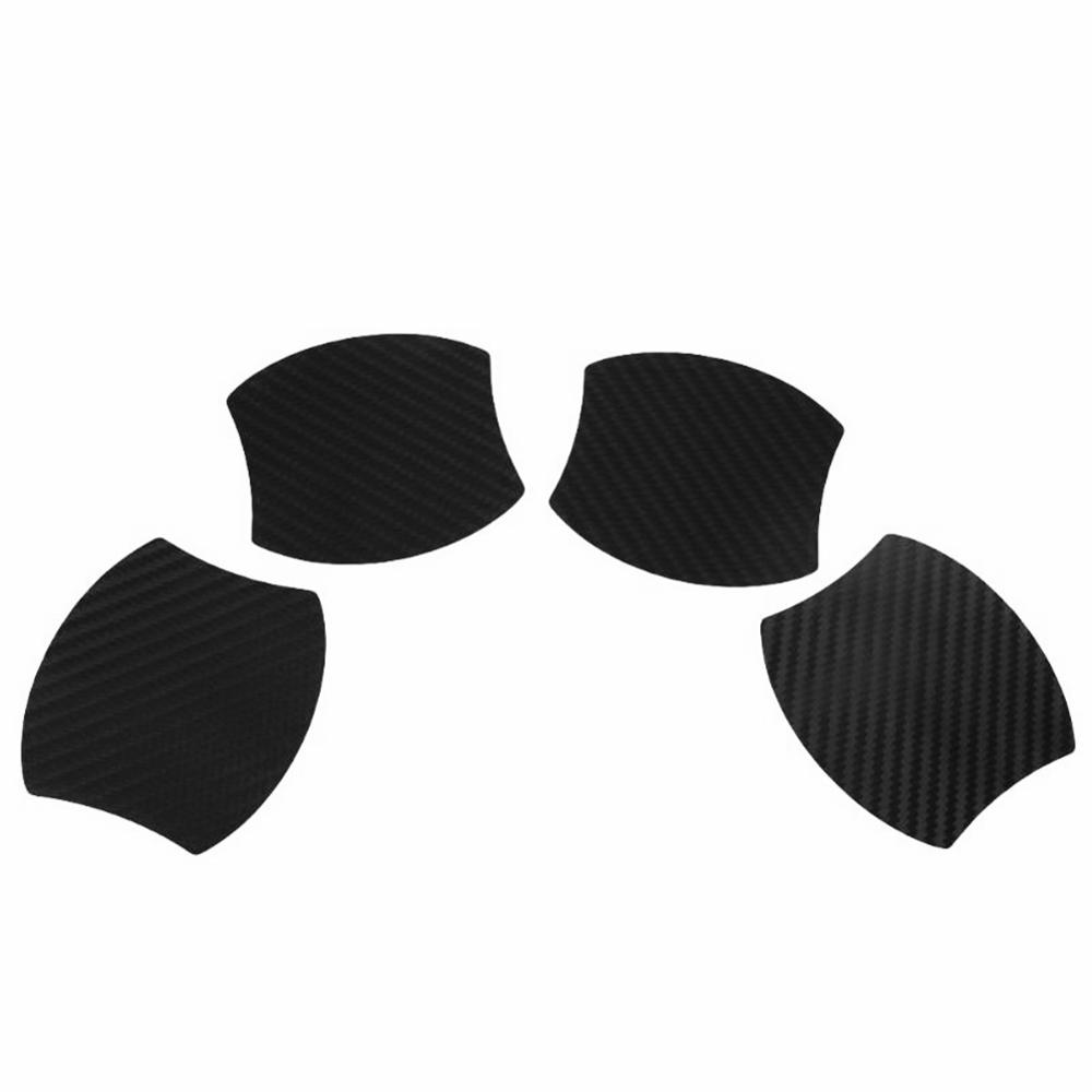 4 шт./компл. Наклейка на дверь автомобиля, покрытие из углеродного волокна, устойчивое к царапинам, защитная пленка для ручки автомобиля, внешняя автомобильная наклейка