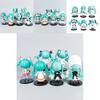 Hatsune Miku Chibi Pvc Figures Pack With Assembly For Collectors And Gift