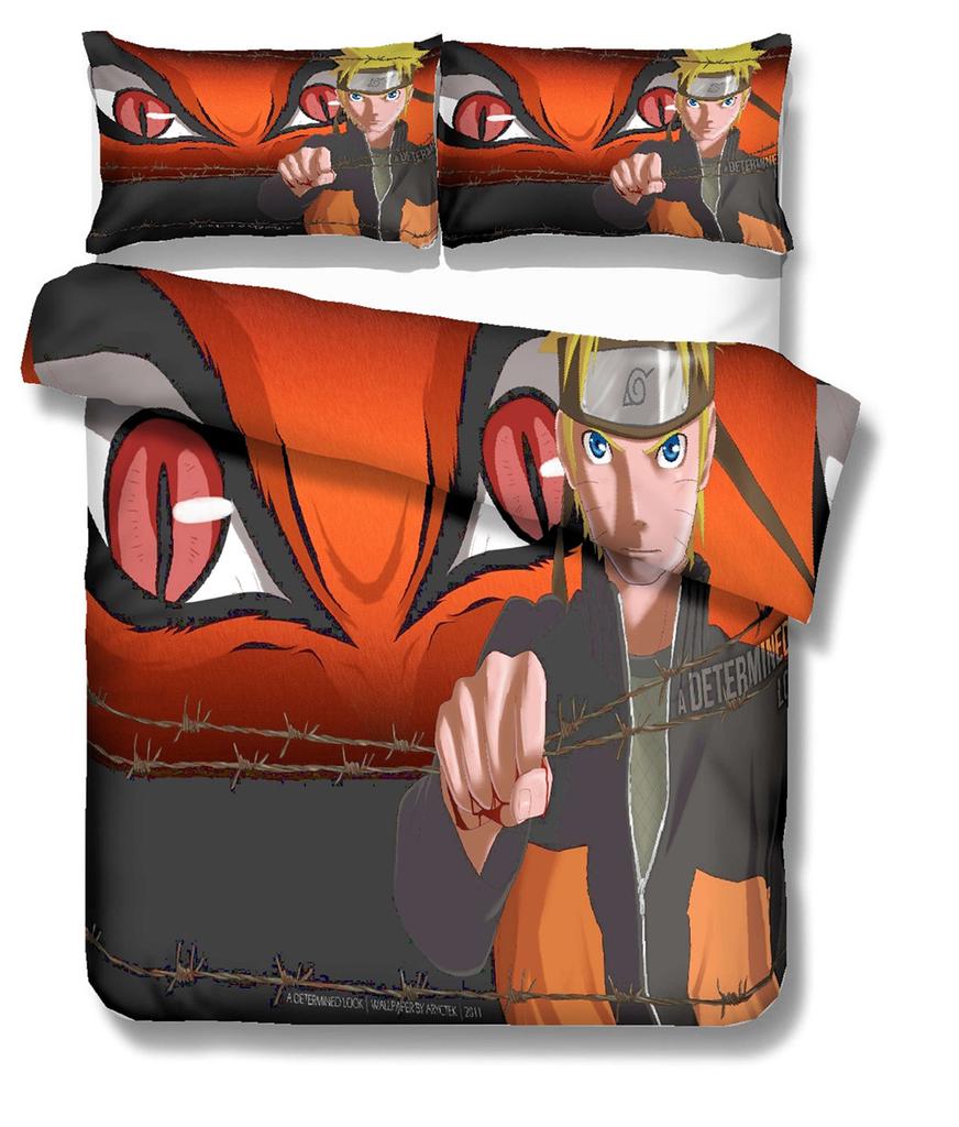 Аниме Наруто комплекты постельного белья пододеяльник Наруто0 комплект постельного белья для одного студента обратно в школу