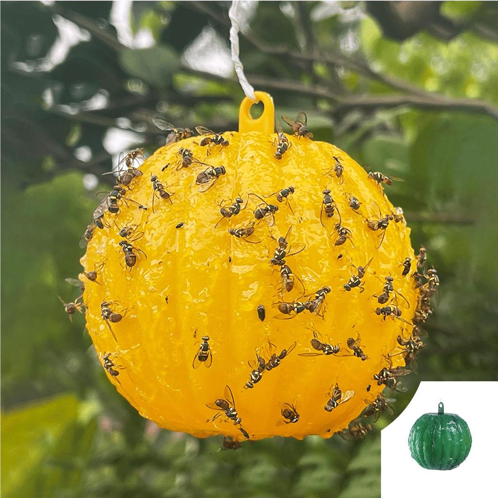 Сплошной цвет, подвесной липкий мяч для ловли мух, кухонный мяч для чистки насекомых