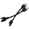 Зарядный кабель для 3 USB, сменная, позолоченный контакт, износостойкий, плоский кабель TPE, Умный фитнес-браслет
