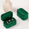Wedding Rings Bearer Box Square Jewelry Organizer Velvet Rings Holder  Marriage Anniversary
