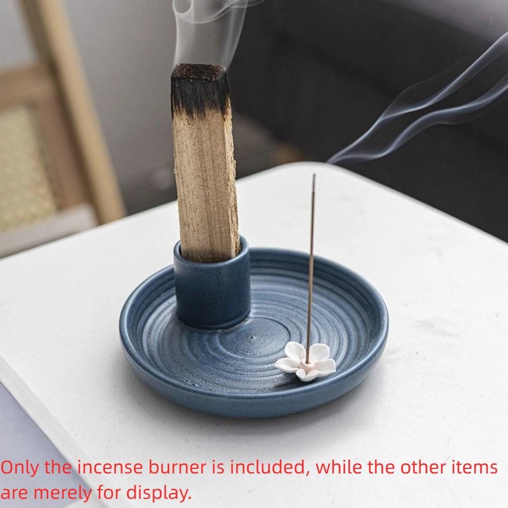 3 in 1 Sage Palo Santo Holder Incense Stick Holder  for White Sage & Palo Santo & Cone