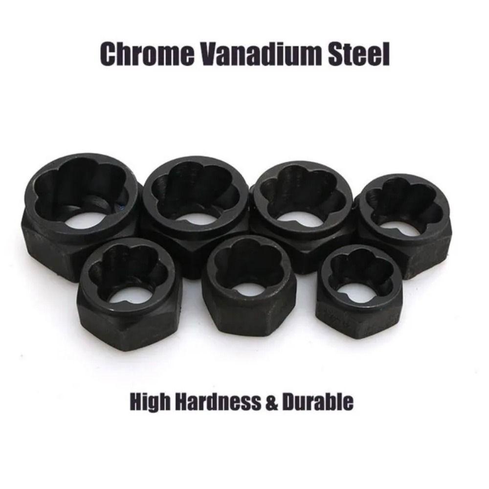 Hexagonal Design Bolt Extractor Set with Aluminum Box Nut Removal Socket Rounded-Off Nuts